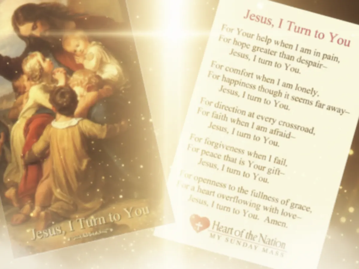 Keep Faith Close – FREE “Jesus, I Turn to You” Prayer Card — free sample: Get a FREE "Jesus, I Turn to You" prayer card from Heart of the Nation. Just fill out the form—no pu