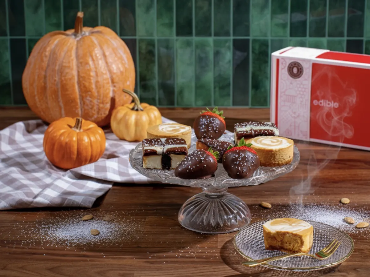Edible’s Giving Away FREE Pumpkin Cheesecake — Don’t Miss Oct 27! — free sample: Get a FREE Pumpkin Cheesecake from Edible on Oct 27 for National Pumpkin Day! Stop by a participatin