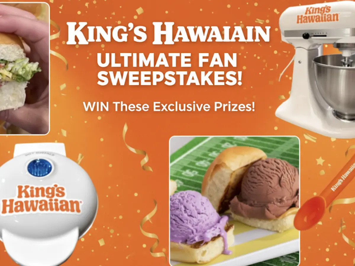 Go Big or Go Sweet! Win $20K or 1 of 3,200+ Prizes from King’s Hawaiian! — free sample: 🎉 Enter the King’s Hawaiian Sweepstakes for a shot at $20,000 or 1 of 3,200+ weekly prizes!
🎥 Wat