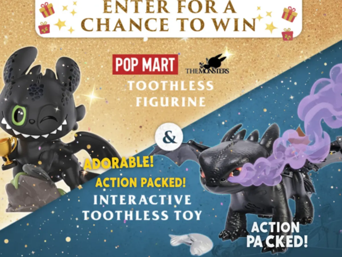 Love Toothless? Win a Pop Mart Collectible Figurine!
