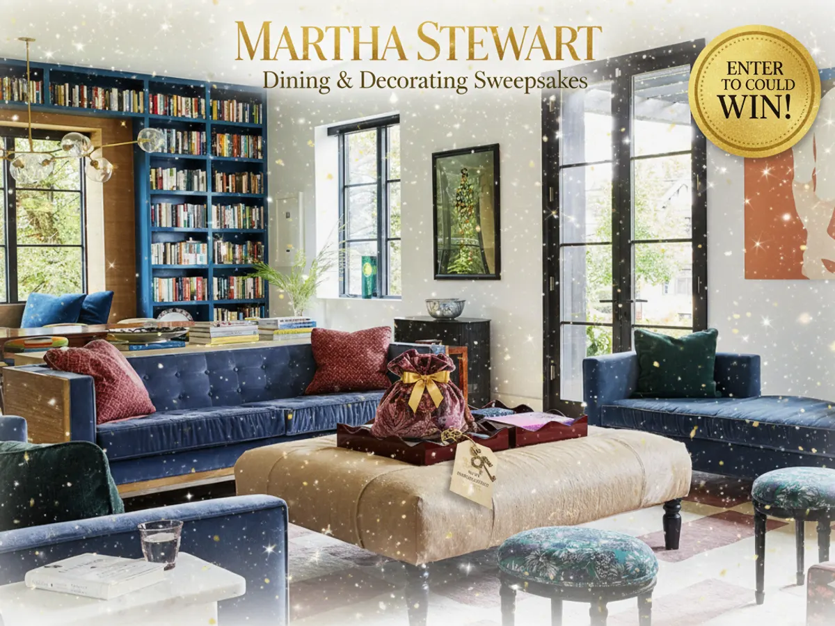 $25K to Refresh, Redecorate, or Relax – Enter Martha’s Giveaway! — free sample: Enter your email and click “Enter Now.” Enter once daily for more chances.

Ends January 31, 2026.