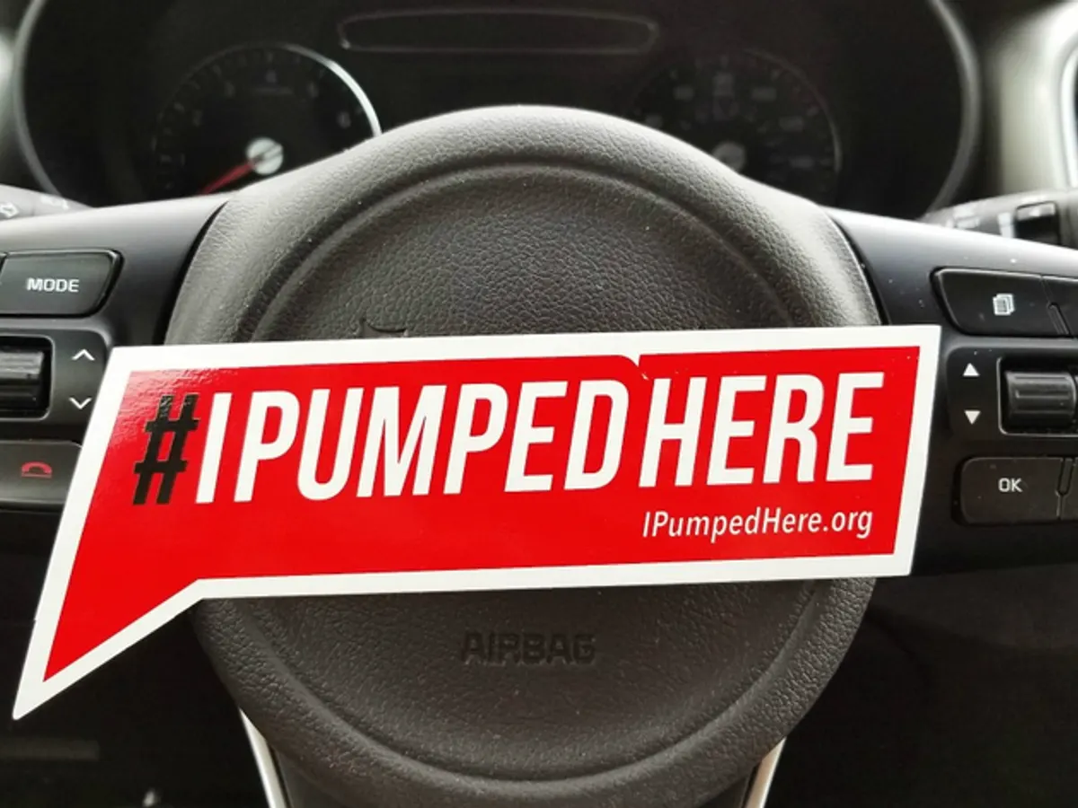 Celebrate & Support Breastfeeding – FREE #IPumpedHere Sticker!