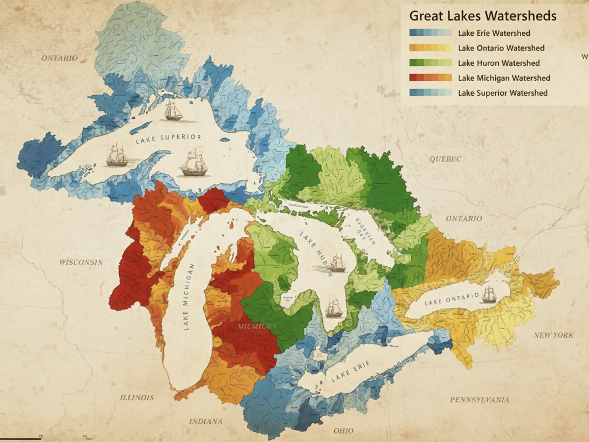 Water Connects Us All – Free Great Lakes Watersheds Map — free sample: Get a FREE Great Lakes Watersheds Map from the Erb Family Foundation! Open to U.S. and Canada reside