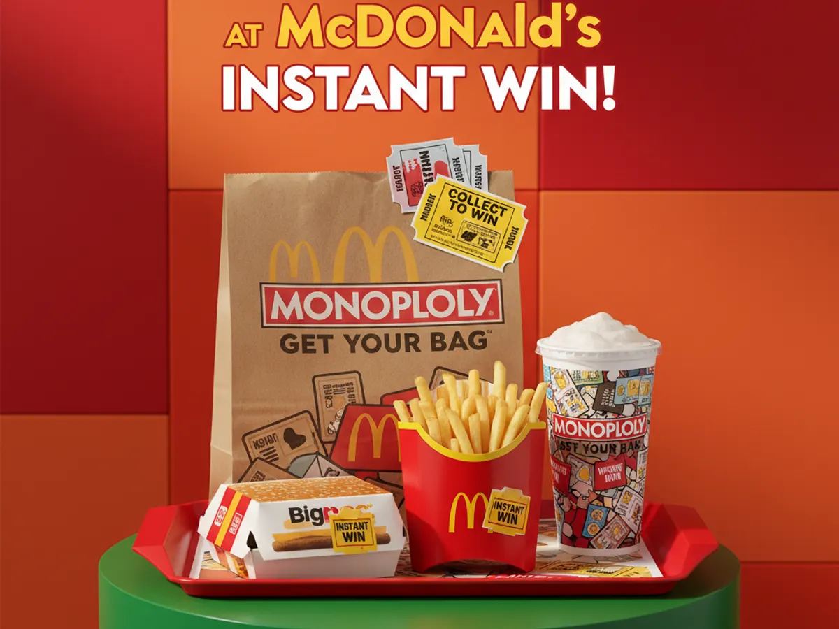 Monopoly Is Back! Instant Win Game Ends Soon! — free sample: Play on the McDonald’s App (iOS 15+ or Android 9+)—check the app store for compatibility. Enter up t