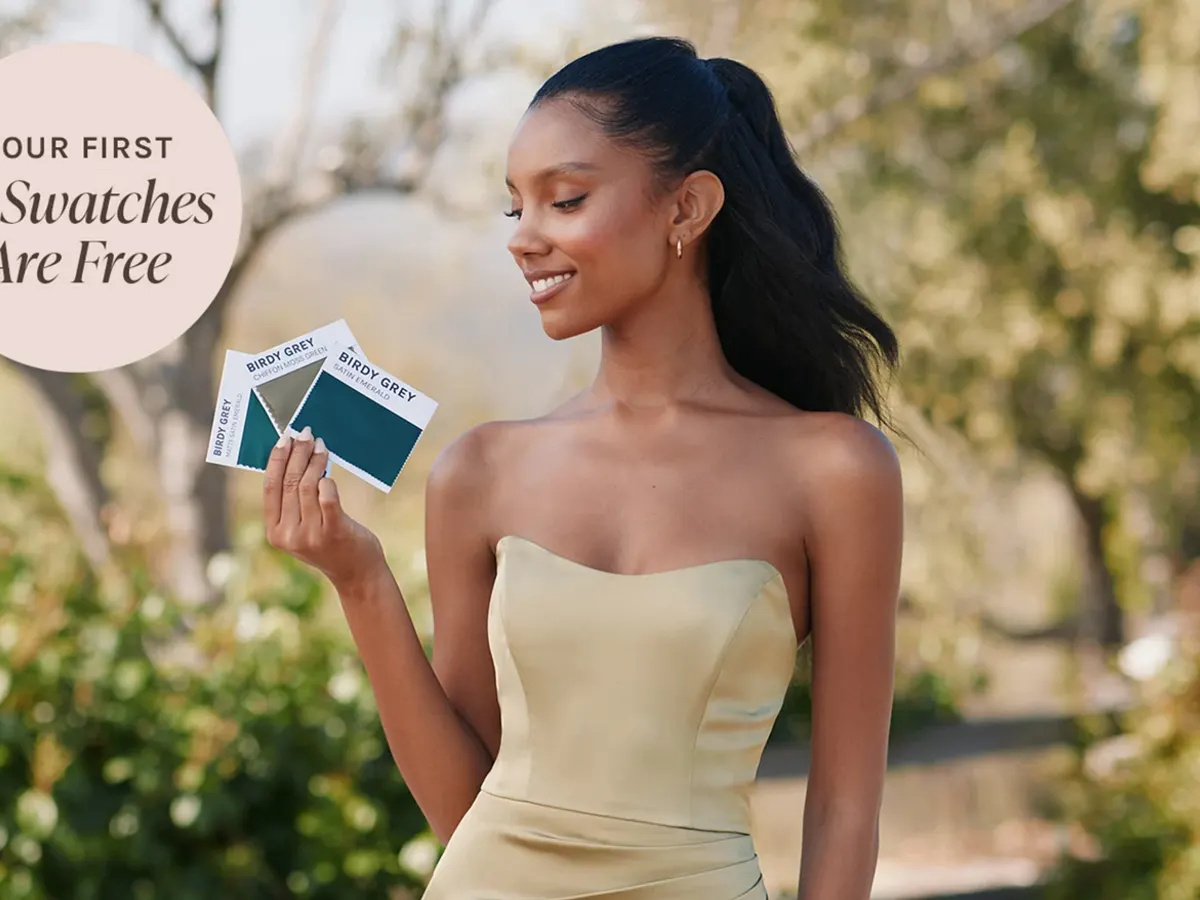 Planning a Wedding? Get 10 FREE Swatches from Birdy Grey! — free sample: Get 10 free bridesmaid dress swatches from Birdy Grey! Discover beautiful pink and orange shades and