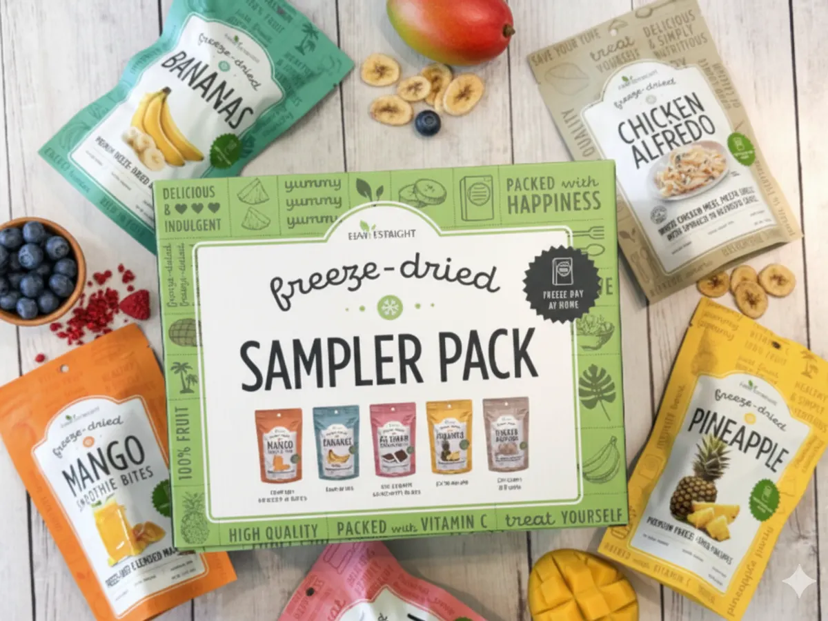 Stock Up with a FREE Harvest Right Freeze-Dried Food Pack! — free sample: Get a free Harvest Right Freeze-Dried Variety Pack! Just pay $6.99 shipping. Includes 5 tasty flavor