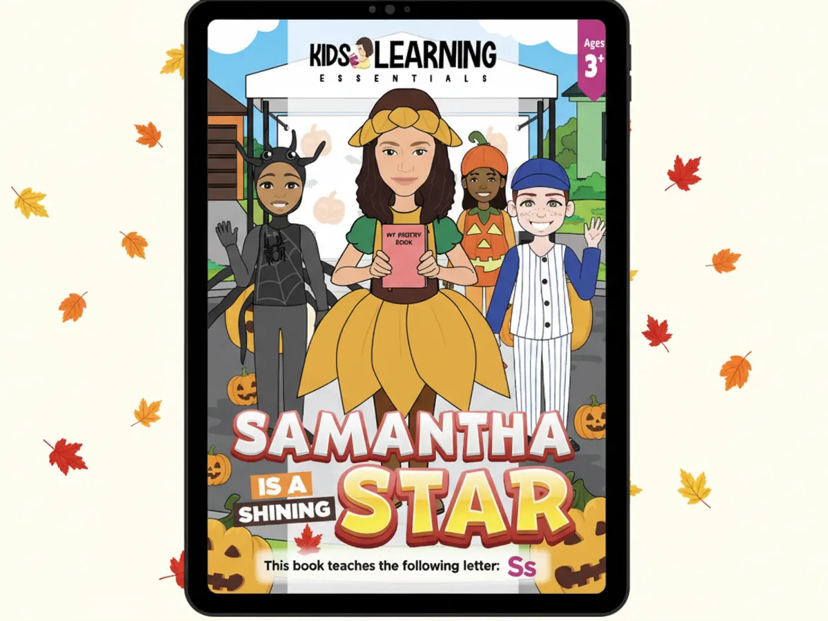 Get Your Free Copy of Samantha Is A Shining Star — free sample: Get the "Samantha Is A Shining Star" eBook FREE from Kids Learning Essentials!
Use code HALLOWEEN a