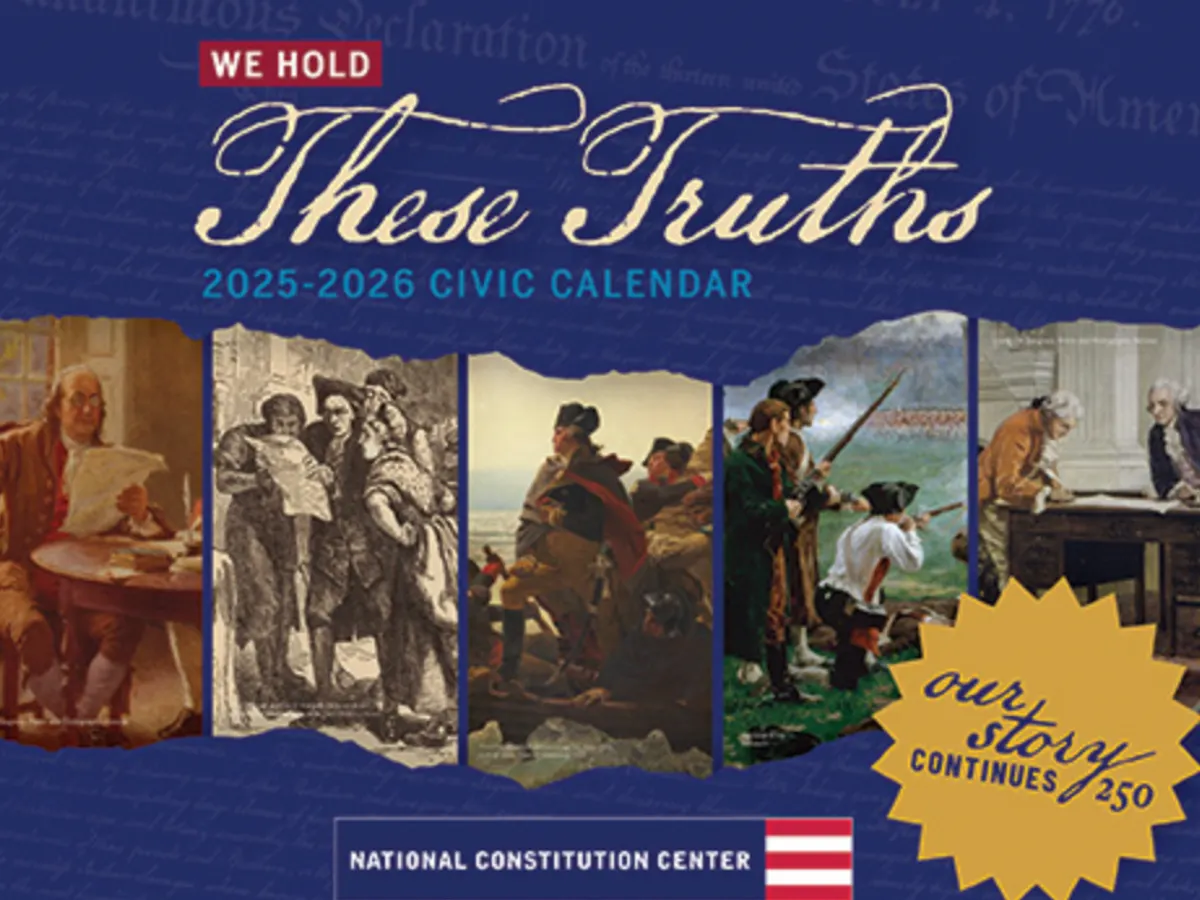 Learn, Reflect, and Plan with a Free Civic Calendar! — free sample: Grab your free calendar from the National Constitution Center — each month features key U.S. history