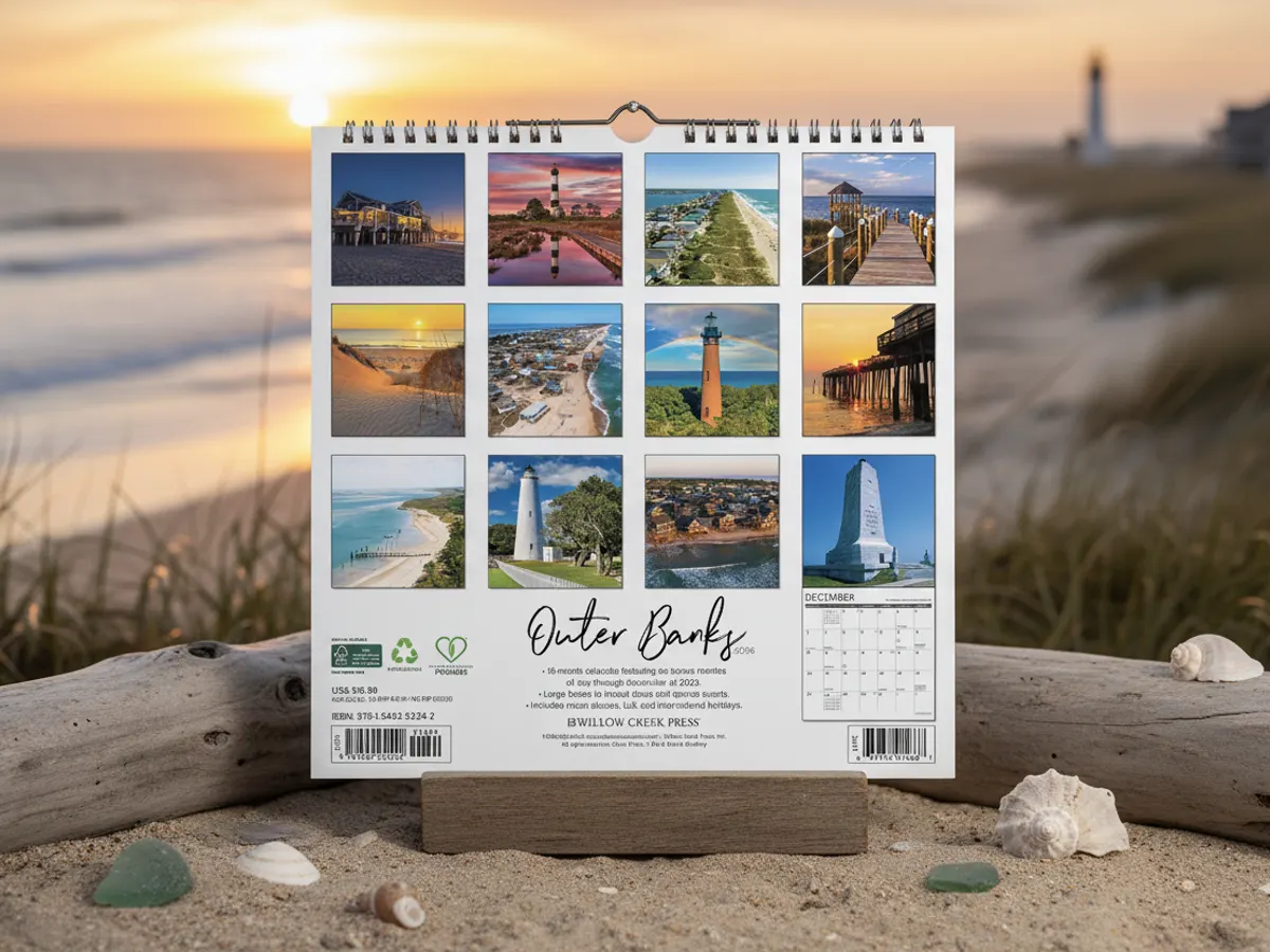 Your 2026 Escape to the Outer Banks — Free Wall Calendar! — free sample: Beach Realty is giving away a limited number of calendars featuring stunning Outer Banks views. Requ