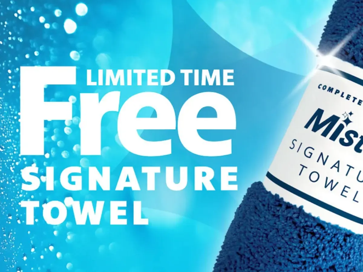 Free Gift Alert! Signature Towel from Mister Car Wash!