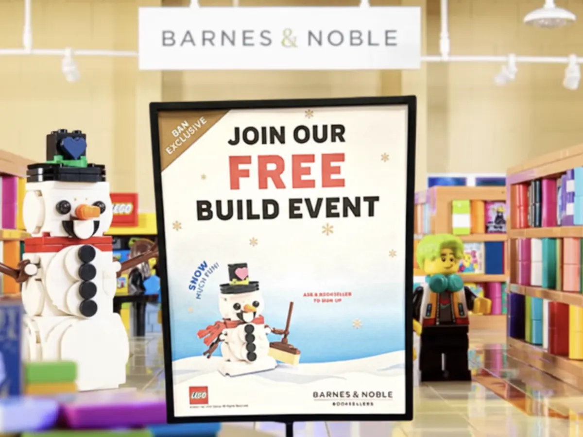 Barnes & Noble Free LEGO Snowman — Grab Yours! — free sample: Join LEGO & Barnes & Noble Nov 7–9. Kids 10+ (all ages welcome) can build a LEGO Holiday Snowman and