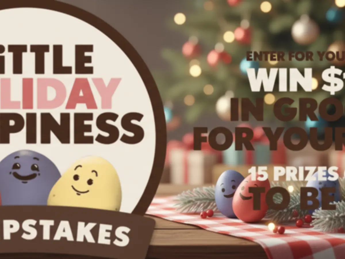 Celebrate the Season with The Little Holiday Happiness Sweepstakes! — free sample: Win $1,000 in Grocery Gift Cards! Enter once by 1/07/26 — 15 U.S. & 15 Canadian winners!