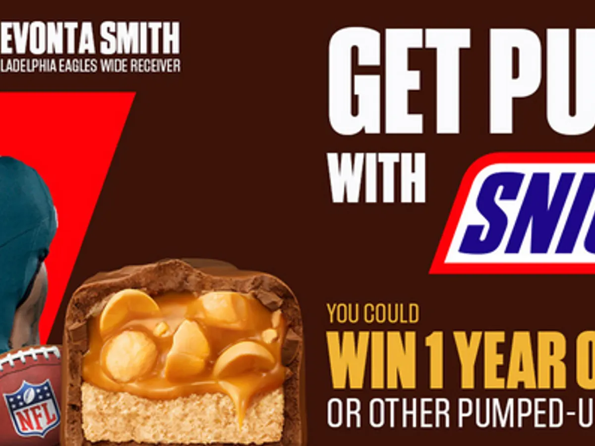 You’re Not You Without a Win – Snickers NFL Sweepstakes — free sample: Enter daily through 12/30! 122 winners will score a $50 NFL Shop eGift Card, DeVonta Smith autograph