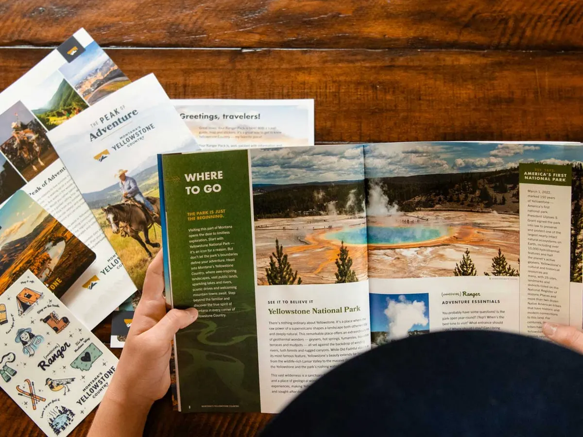 FREE Yellowstone Pack — Adventure and Fun Combined! — free sample: Get a FREE Yellowstone Ranger Pack with a travel guide, seasonal tips, and stickers to help plan you