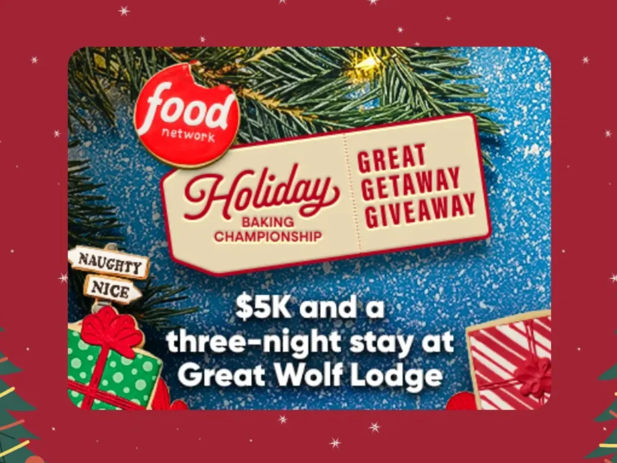 Splash Into Fun: Win $5,000 & a Great Wolf Lodge Escape — free sample: Enter the Food Network Holiday Baking Championship Great Getaway Giveaway for a chance to win $5,000