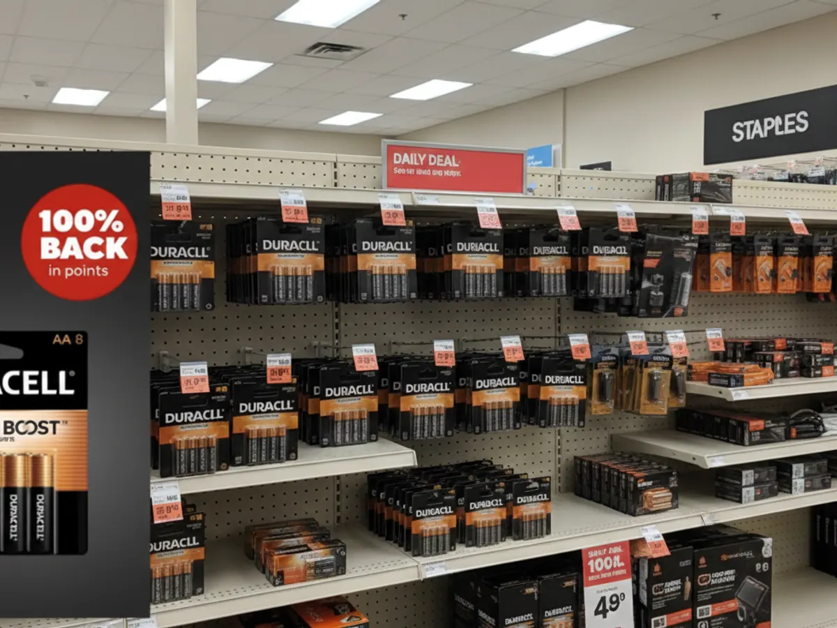 Staples Batteries — free sample: Today only—activate the Staples Rewards offer and get 100% back in rewards. Perfect for holiday toys