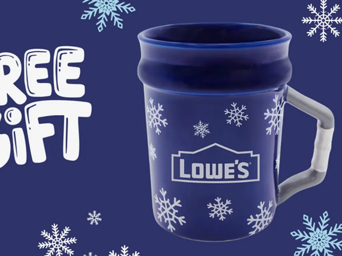 Lowe's Holiday Mug — free sample: The first 200 MyLowe’s Rewards members in-store on 12/13 at 10 AM EST get a FREE holiday mug! While