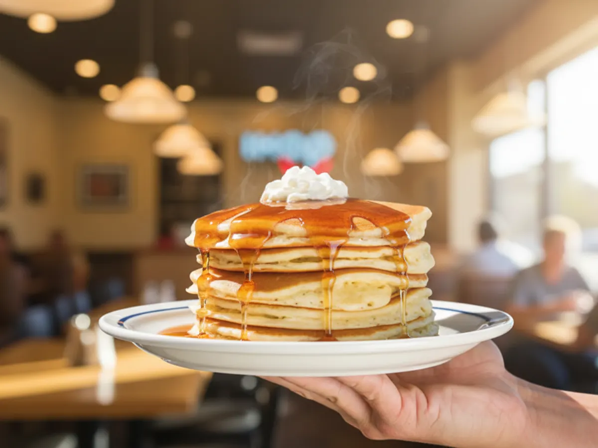 IHOP Kids Meal — free sample: Through Dec 21, kids eat free every day 2–10 PM with the purchase of one adult entrée. Bring the fam