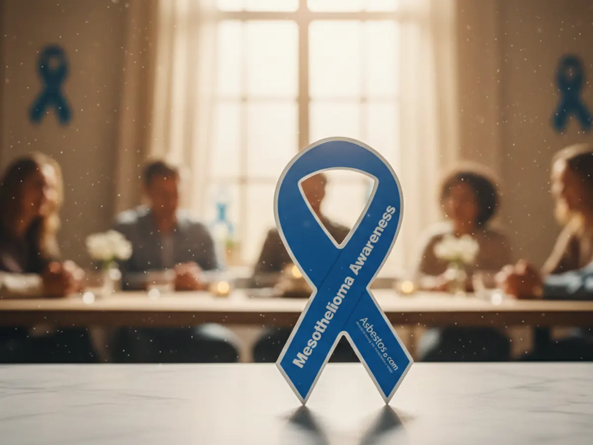 Mesothelioma Awareness Magnet — free sample: Get a FREE Mesothelioma Awareness Magnet with a motivational postcard for patients, survivors, and c
