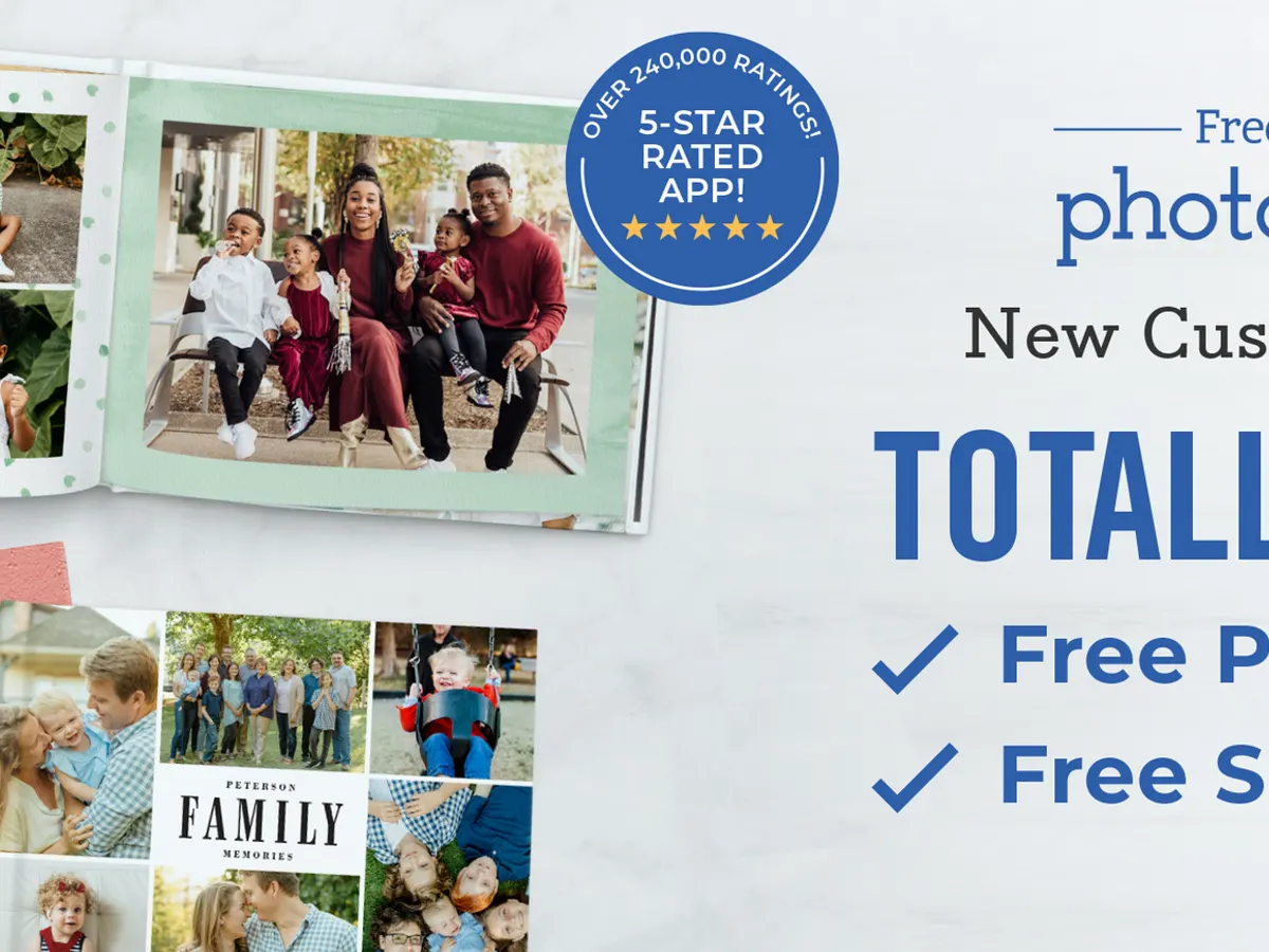 Softcover Photo Book — free sample: Create a free 5x7 or 6x6 softcover photo book with 20 photos and free shipping. Use promo code FREEB