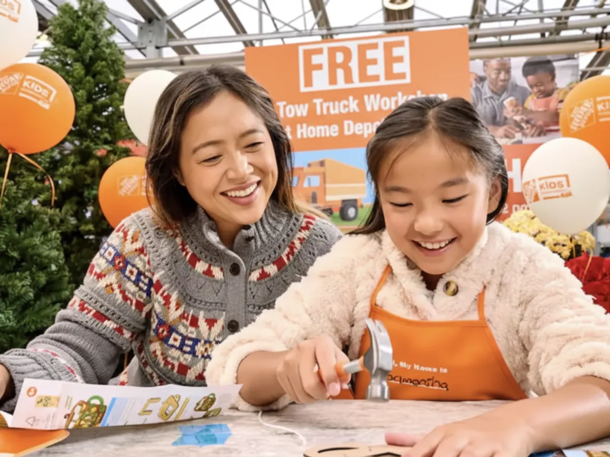 Home Depot Tow Truck Workshop — free sample: Bring the kids to a Home Depot Kids Workshop on January 3rd to build and take home a FREE Tow Truck!