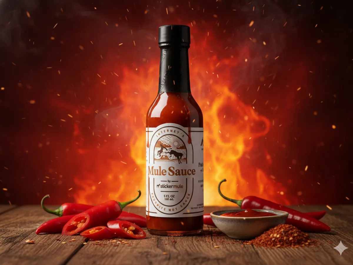 Sticker Mule Hot Sauce — free sample: HURRY! Get a FREE Sticker Mule Hot Sauce—only for the first 5,000 sign-ups! 🌶️ If you see an error,