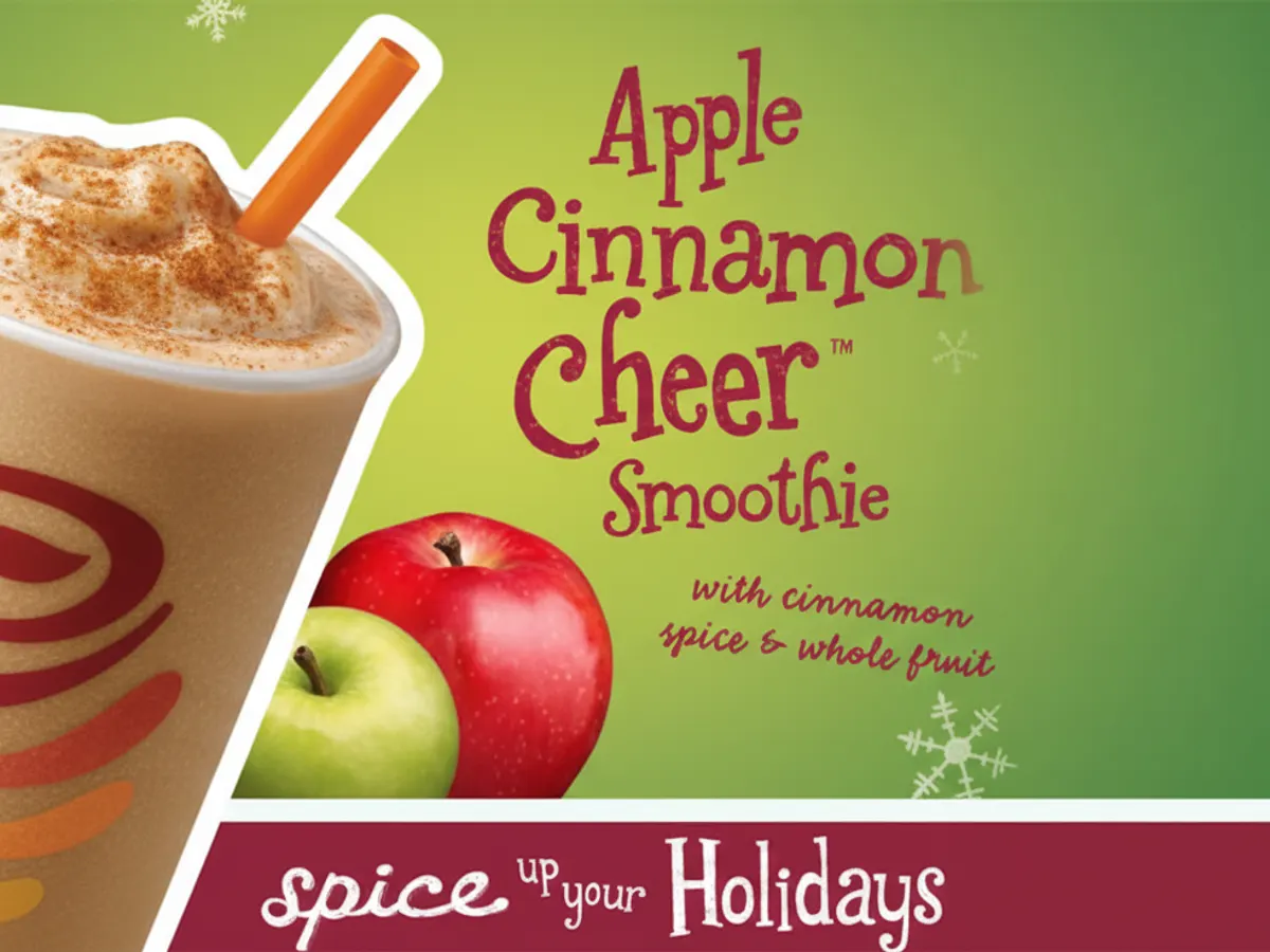 Smoothie King Apple Cinnamon Smoothie — free sample: Pick up a FREE 12 oz. Holiday Apple Cinnamon Cheer Smoothie at Smoothie King. Open the Smoothie King