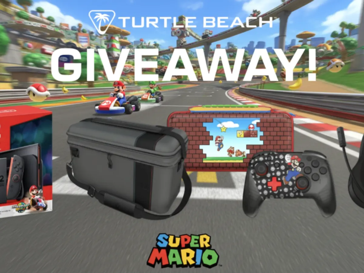 Nintendo Switch 2 Mario Kart — free sample: Enter the Turtle Beach Nintendo Switch 2 Sweepstakes for a chance to win a Nintendo Switch 2 + Mario