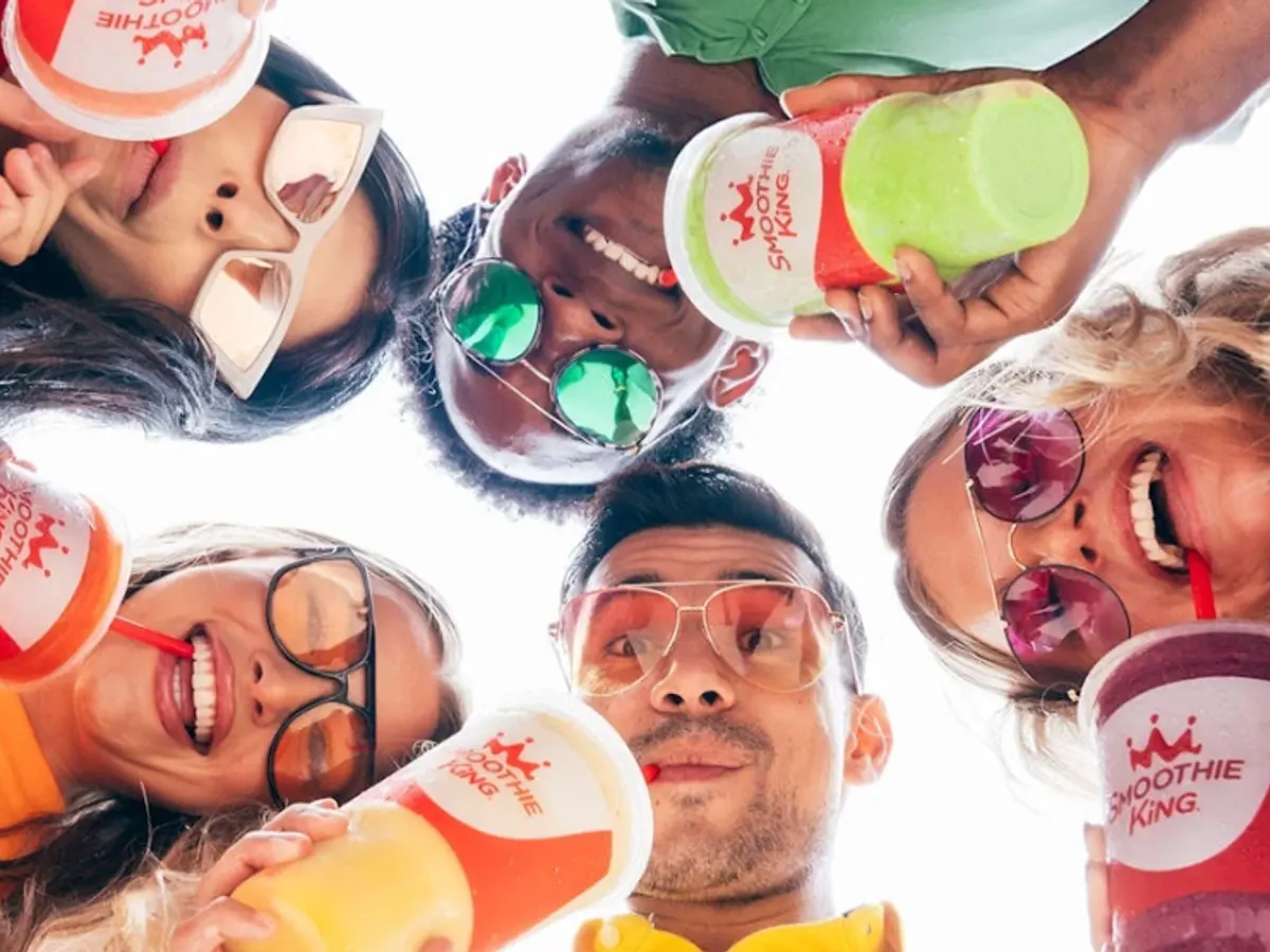 Smoothie King Almond Berry Smoothie — free sample: Today only — open the Smoothie King app, go to Rewards, find the offer, and redeem your free smoothi