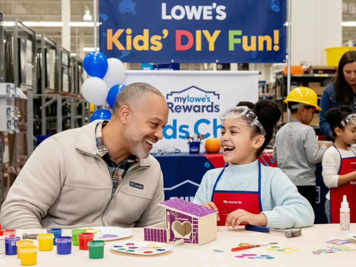 Lowe's Kids Birdhouse Workshop — free sample: Lowe’s free kids workshop: build and decorate a birdhouse on Feb 21, 2026, 10 AM. Register starting 