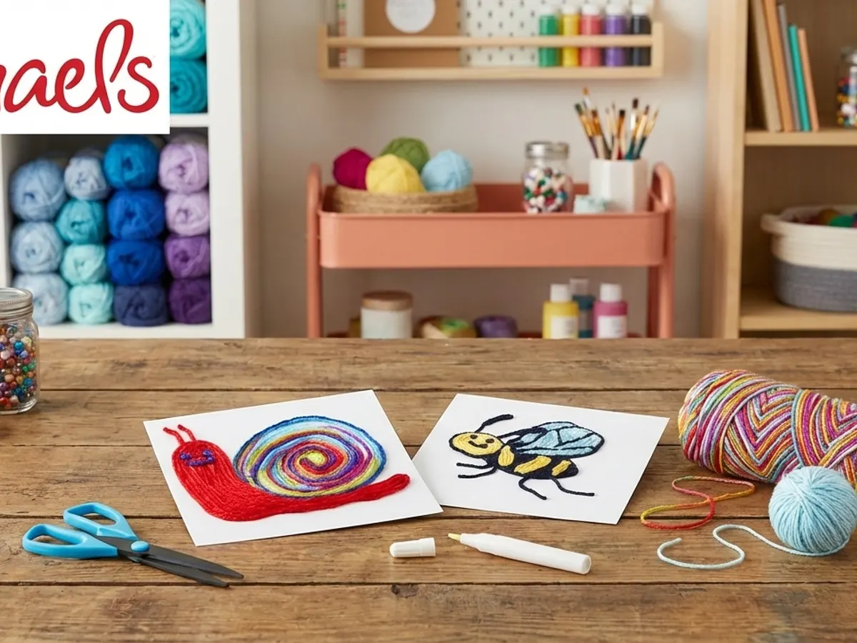 Michaels Yarn Painting Craft — free sample: Join Michaels on Jan 25 for a free kids yarn painting craft. Supplies included—registration required