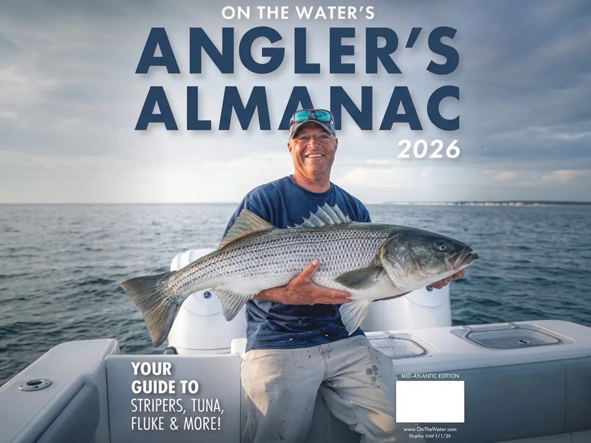 On The Water Angler's Almanac — free sample: Get a FREE 2026 Angler’s Almanac from On The Water—200 pages of fishing tips and local forecasts.
