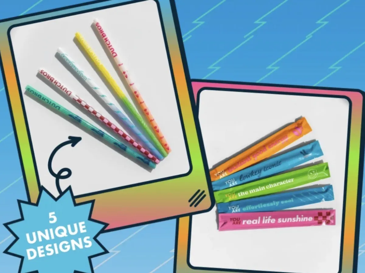 Dutch Bros Vibe Straw — free sample: Starting at 5 a.m. today (Jan 21), get a free color-changing Vibe Straw with any medium or large dri
