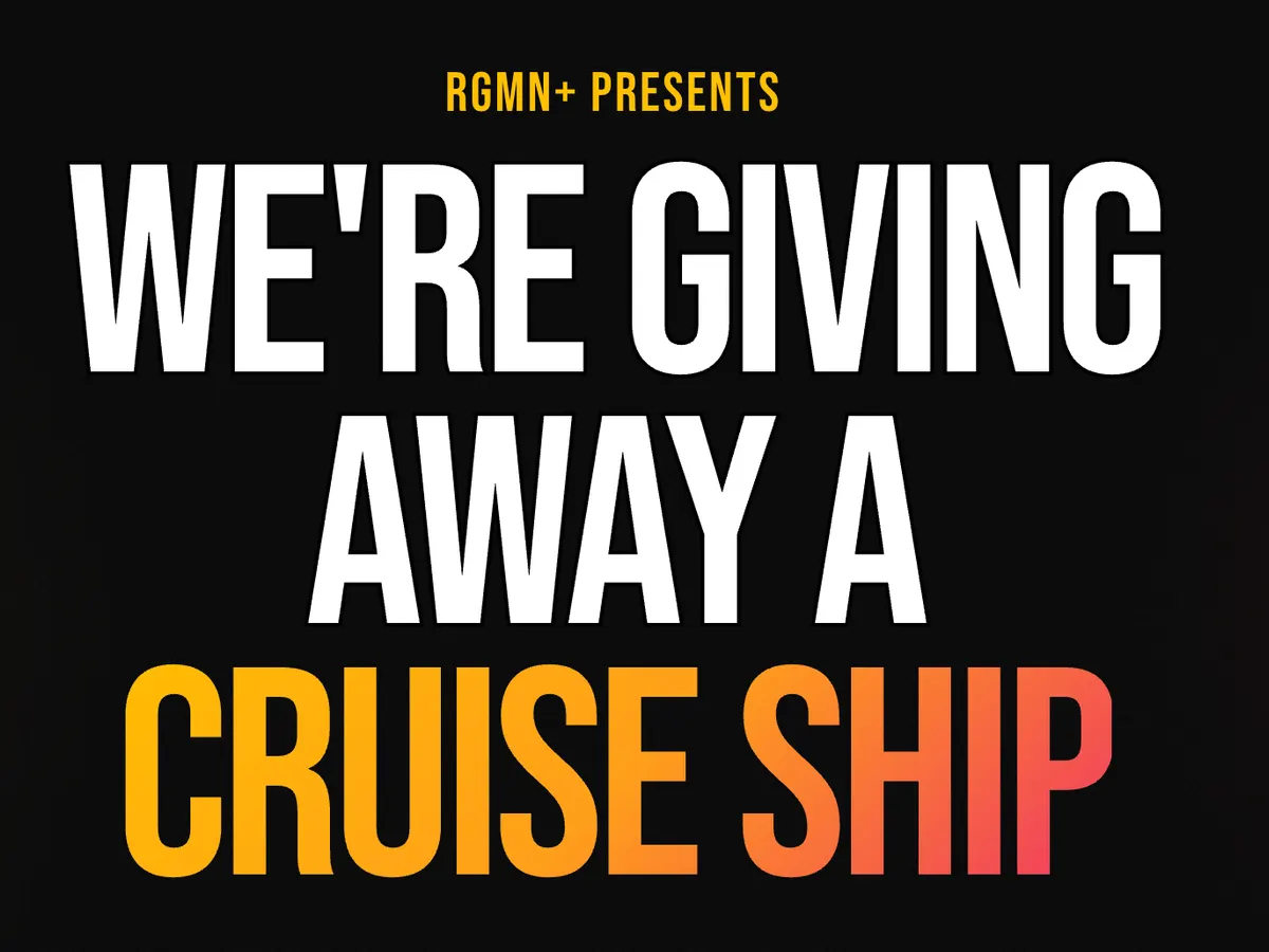 RGMN+ Disney Cruise — free sample: Enter by 2/16! 1 Grand Prize: Disney Cruise for 4 or $10,000. 10 runners-up: 1-year RGMN+ supply.