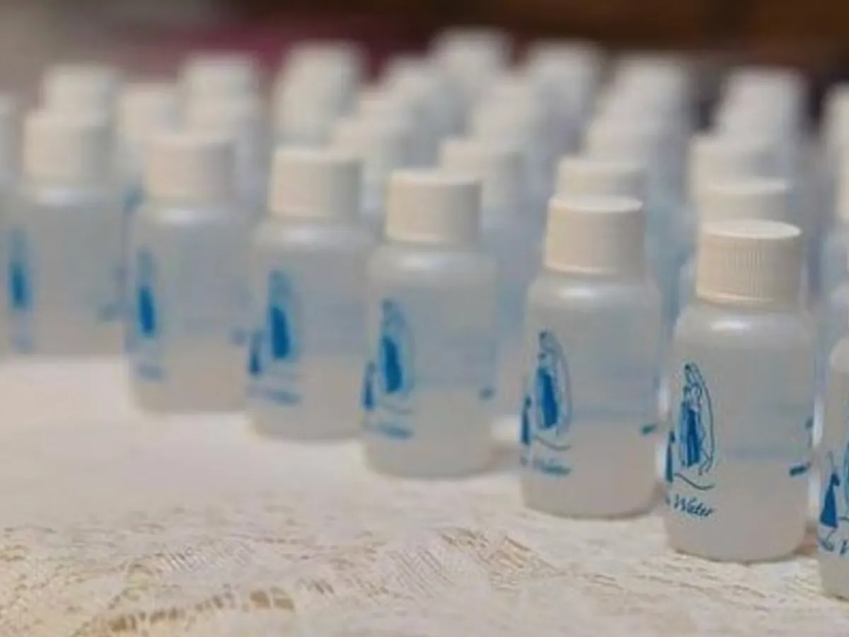 Lourdes Water — free sample: Get a FREE 1 oz bottle of Lourdes Water—request it online and have it mailed to you!