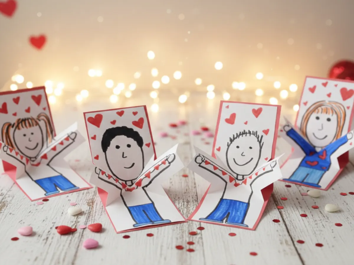 Michaels Valentine's Card Crafting — free sample: All February, Michaels hosts FREE kids’ craft events! Next: Feb 7 – Valentine’s Card making.
