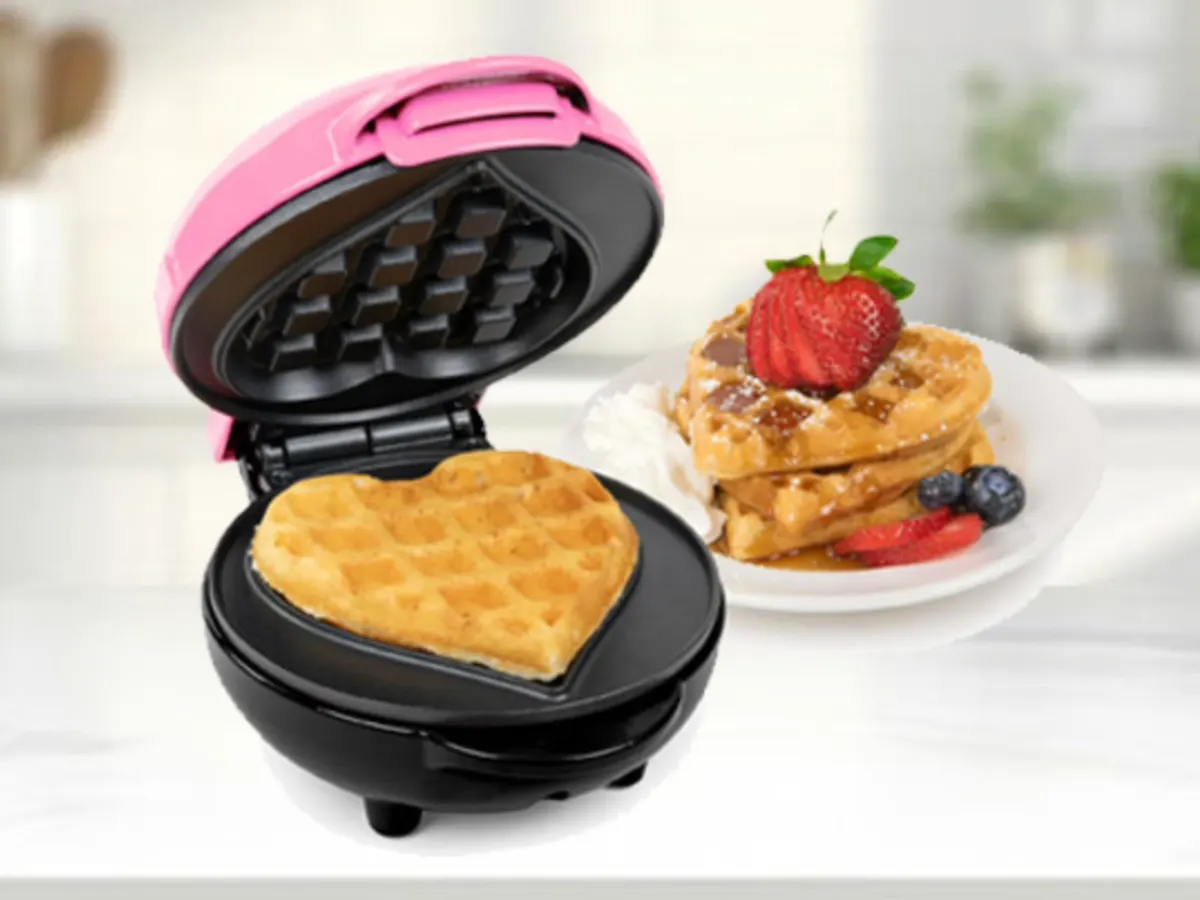 MyMini Waffle Maker — free sample: New TopCashback members can get a FREE MyMini Heart Waffle Maker from Walmart through Feb. 16! Perfe