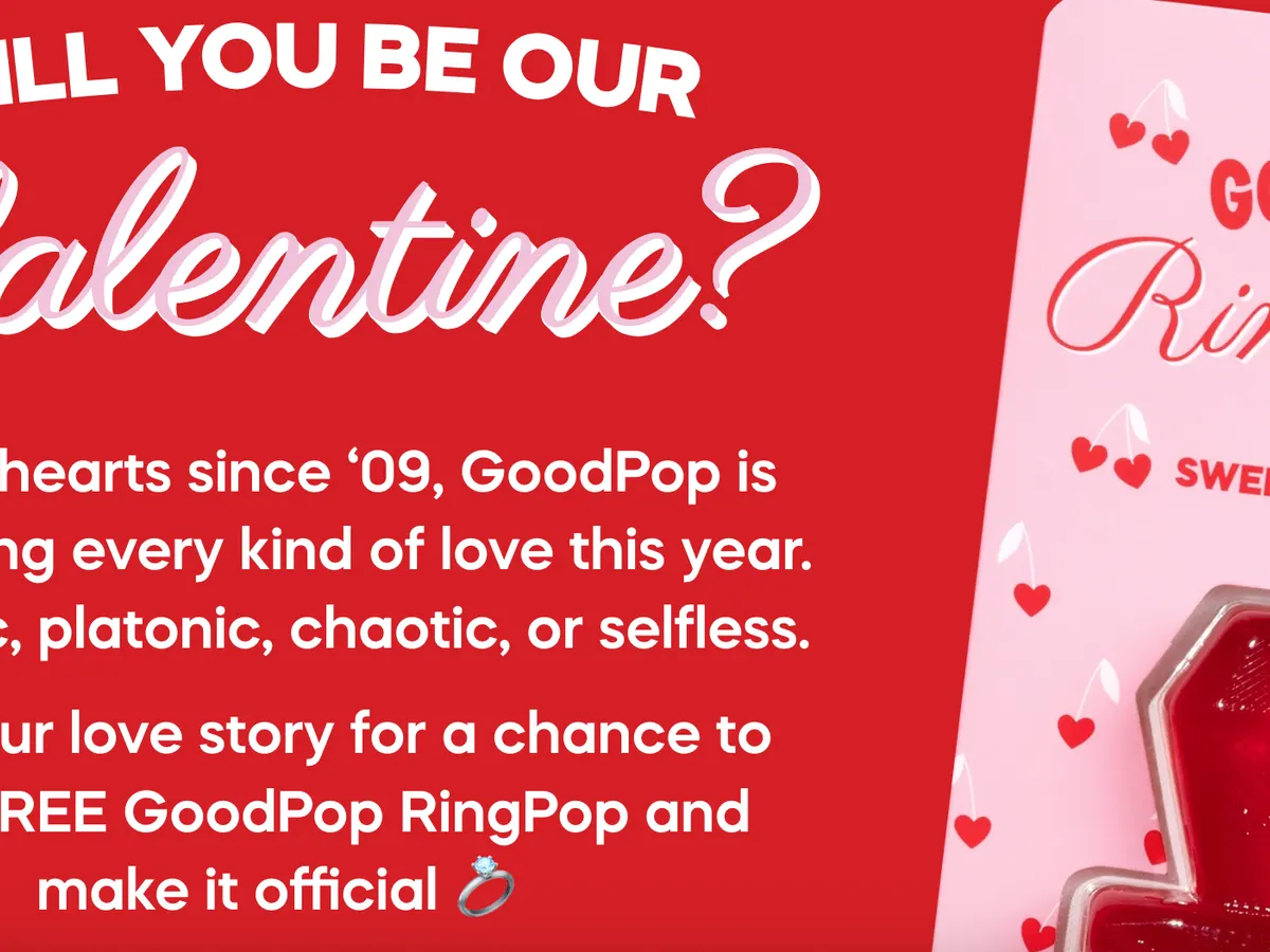 GoodPop Popsicles — free sample: 50 winners will get this $50 Valentine’s treat. Enter by 2/11!