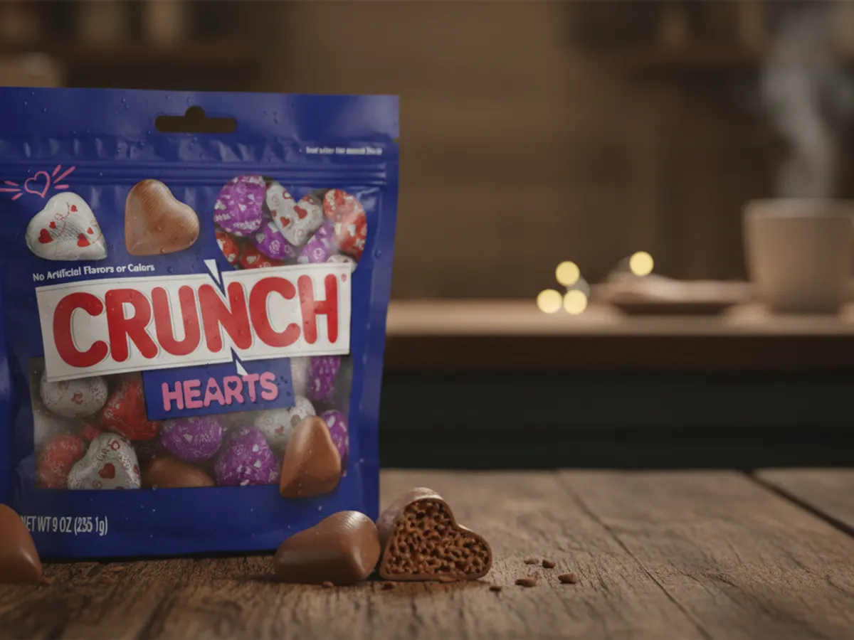 Crunch Milk Chocolate Hearts