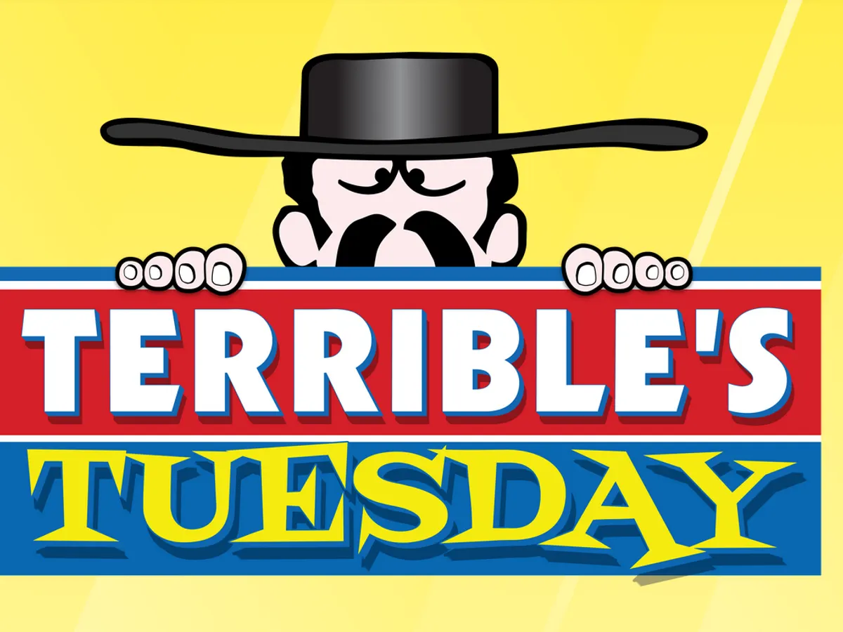 Terrible's Treat — free sample: Every Tuesday, Terrible’s app users can grab a free rotating item at participating NV, CA, UT, and A