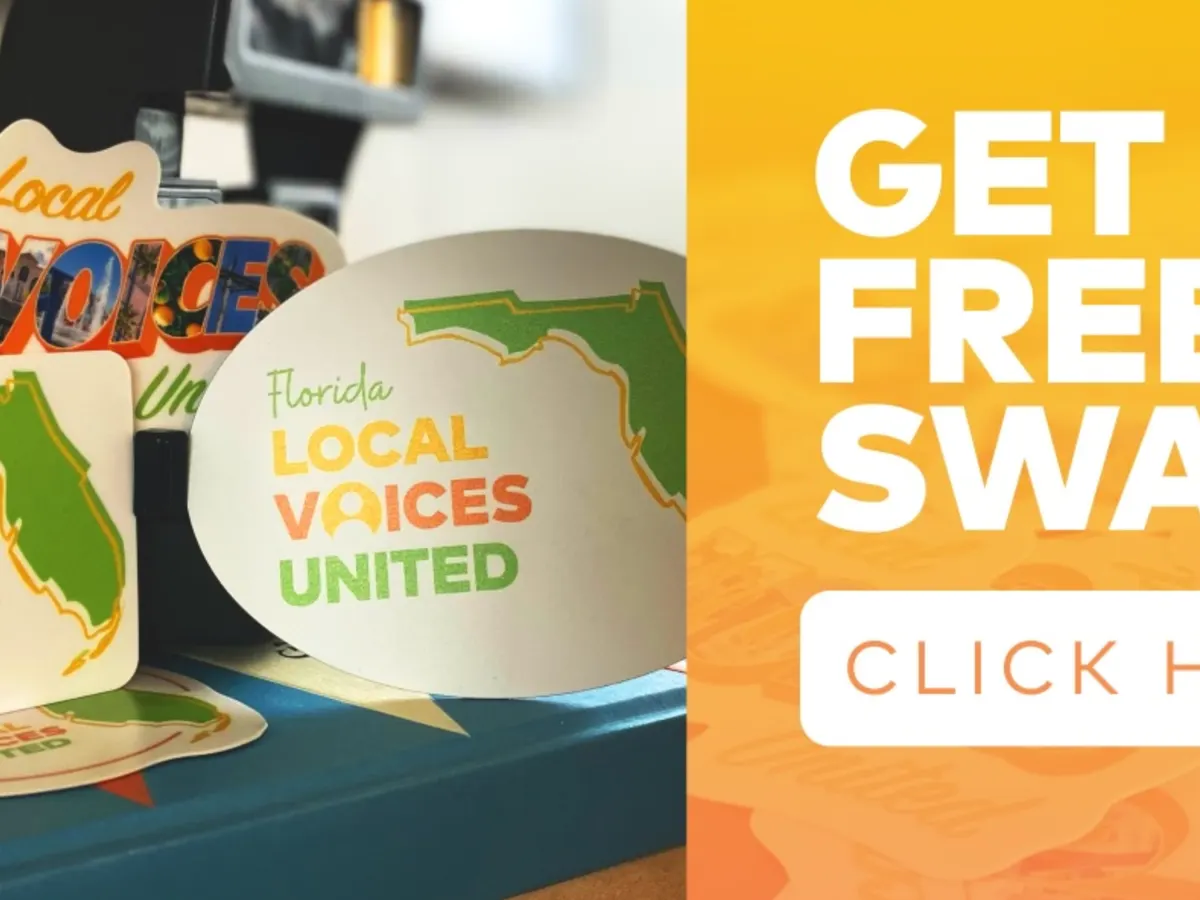 Local Voices United Swag Bag — free sample: Florida residents can get a free Local Voices United swag bag—claim yours while supplies last.