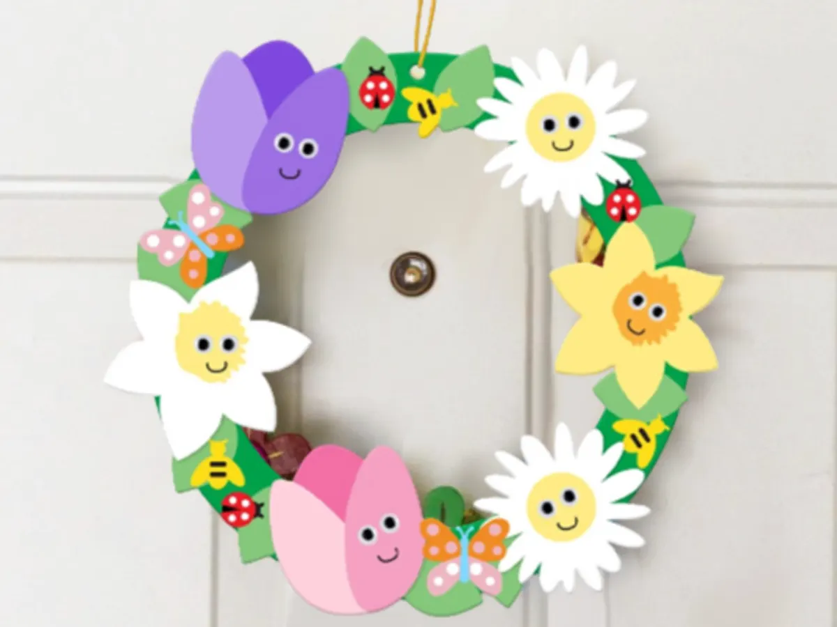 JCPenney Flower Wreath — free sample: Kids can make a free Flower Wreath at JCPenney on March 14 at 11 AM. All supplies included, plus par