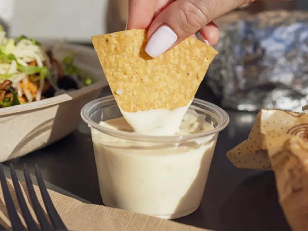 Chipotle Chips & Queso Blanco — free sample: Get free chips and Queso Blanco at Chipotle Feb. 23–25 with code CHIPS26 on digital orders.
