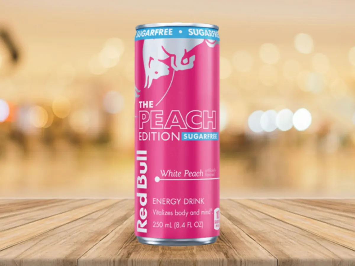 Red Bull White Peach Sugar Free — free sample: Today only (Feb 23), get a FREE Red Bull White Peach and Sugar Free 8.4oz at Love’s Travel Stop—open