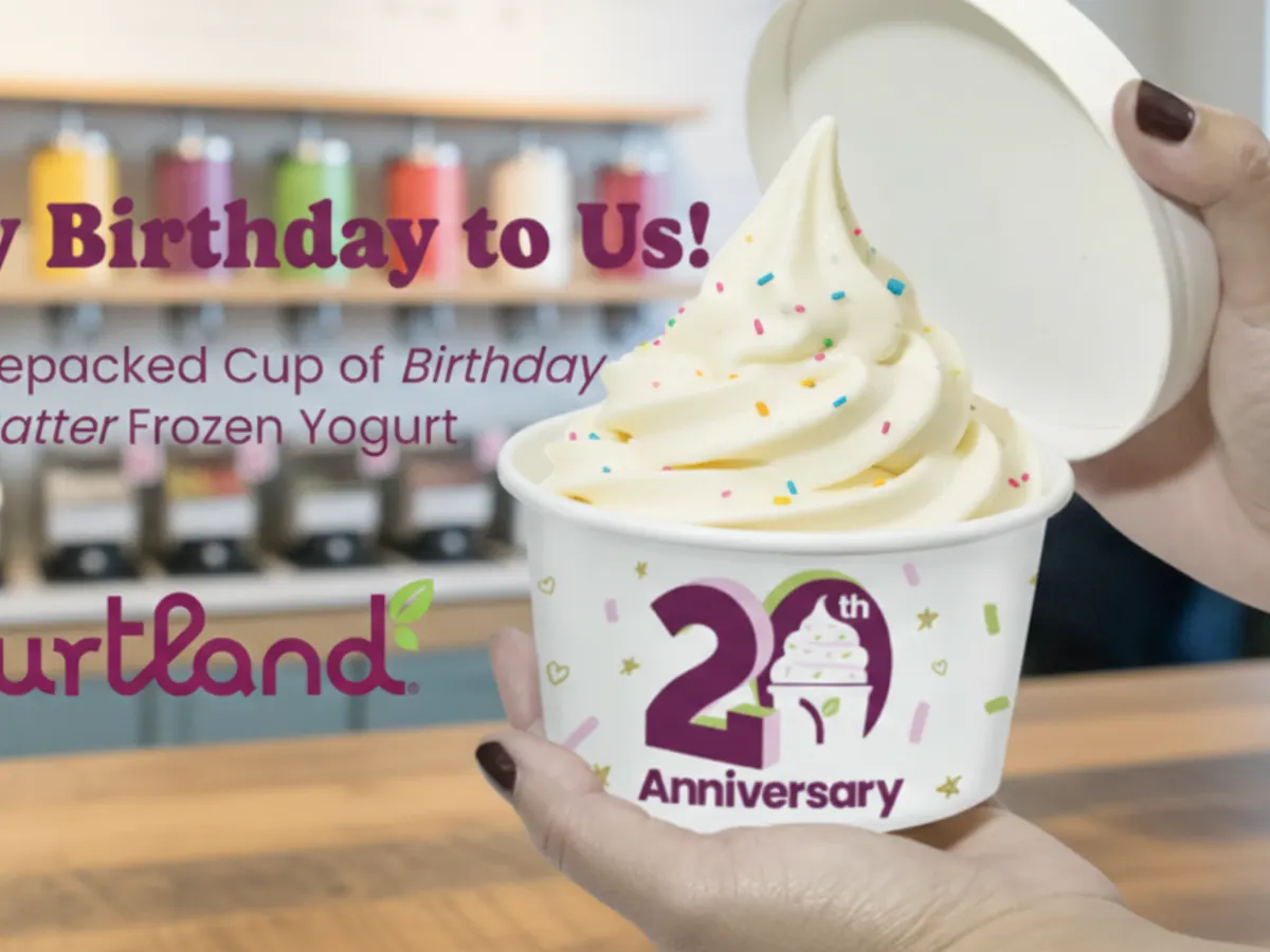 Yogurtland Frozen Yogurt — free sample: On Feb 25, celebrate Yogurtland’s birthday with a FREE Birthday Cupcake Batter Frozen Yogurt with an