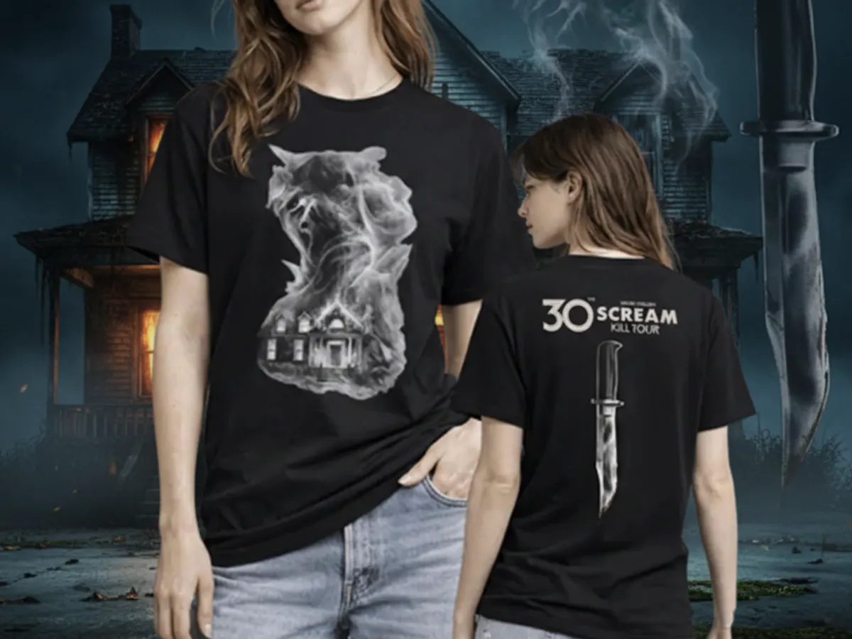 Scream 7 T-Shirt — free sample: Get a FREE Scream 7 Kill Tour T-Shirt! The first 100 people each hour starting at 10 AM EST on Feb 2
