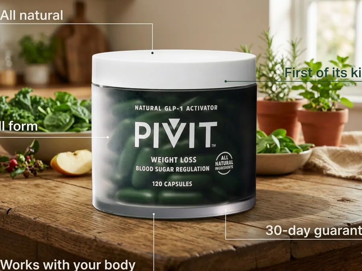 PIVIT GLP-1 Activator — free sample: Try PIVIT GLP-1 Activator free for the first month—$0 today with free shipping. Subscription renews