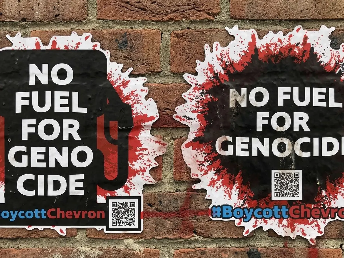 Chevron Protest Sticker