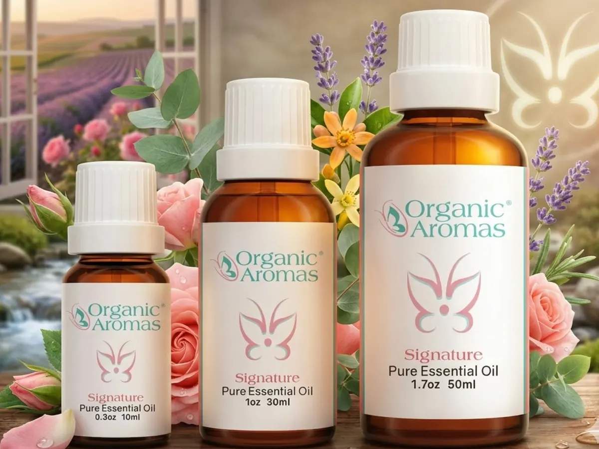 Organic Aromas Essential Oil — free sample: Request a FREE 2ml essential oil sample from Organic Aromas—choose your scent and get a coupon with 
