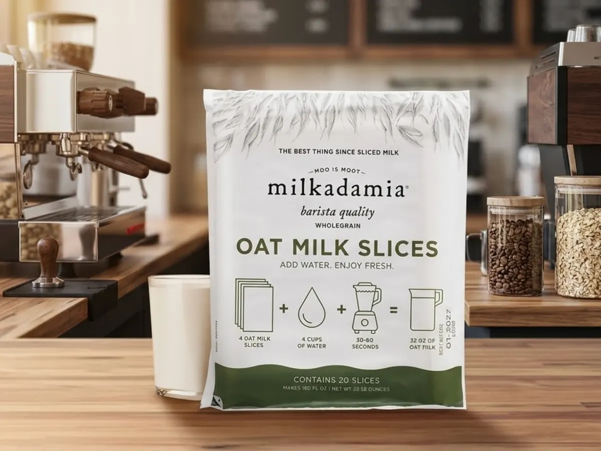 Milkadamia Oat Milk Slices — free sample: Sign up for a chance to get FREE Milkadamia Oat Milk Slices (20-pack)—no payment required if selecte